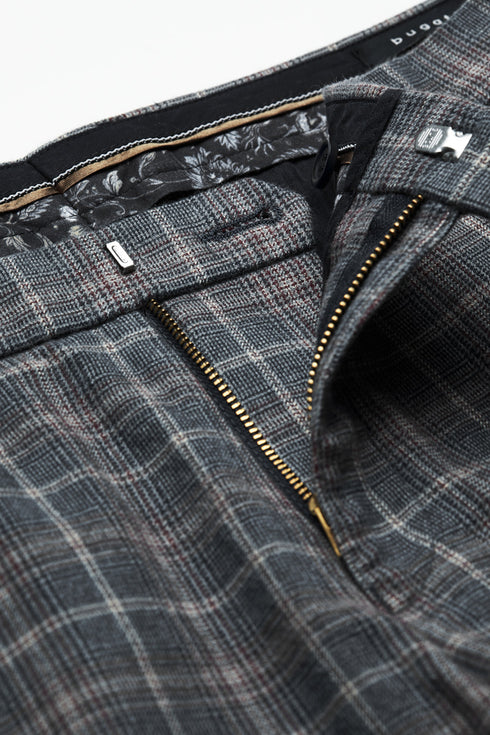 Yarn Dyed Check Pants - Blue